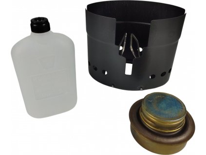 Varič liehový so závetrím a fliaš 3-dielny Švédsko originál (Variant závetrie II. Jakost, Variant variče repro)