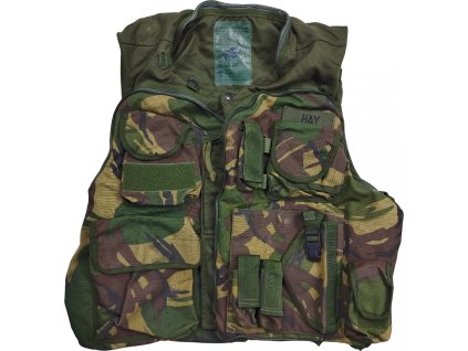 Vesta taktická s panelom na pištoli Waistcoat AFV Crewnan DPM/Olive Veľká Británia originál (Veľkosť 190/120 použitá)
