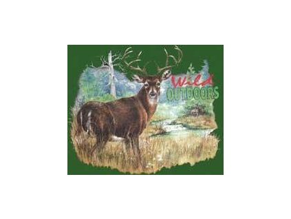 Tričko (tričko) potlač jeleň č.348 (Veľkosť M)