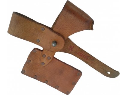 Závesník na sekeru ženijnej AČR ČSLA kožený originál (Varianta nýtovaný)