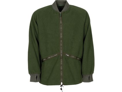 Mikina s pleteným úpletom zelená vložka Termo Fleece Veľká Británia originál (Vyberte veľkosť 160/104 použitá)