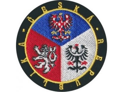 Nášivka farebný znak Česká republika kruh A-56