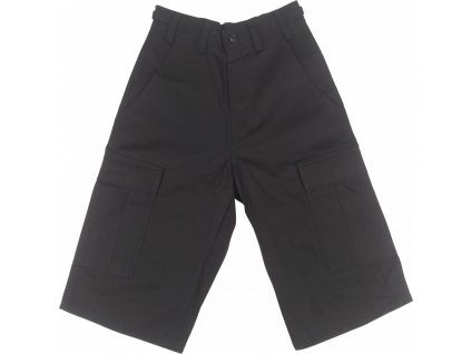 Bermudy 3/4 BDU čierne detské (Veľkosť XS)