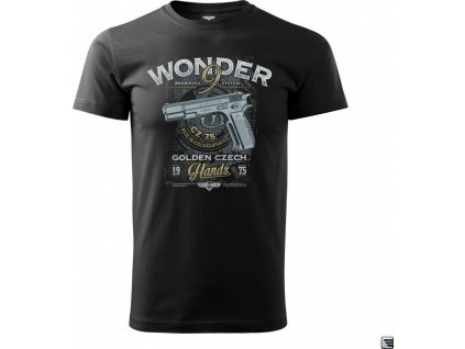 MARS & ARMS tričko s potlačou WONDER 9 CZ 75 (Vyberte veľkosť M)