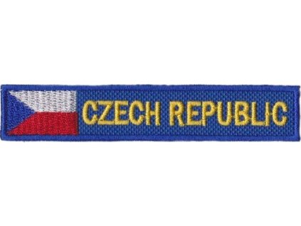 Nášivka Česká republika - modrá A-45 (Varianta na prišitie)