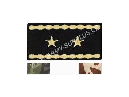 Nášivka hodnosť generál major AČR malá (Prevedenie černá)