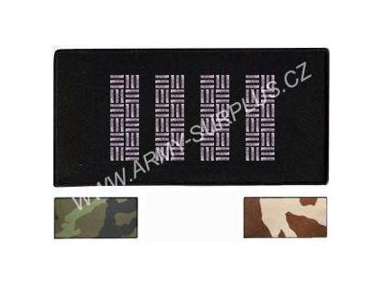 Nášivka hodnosť nadpráporčík AČR (Prevedenie černá)