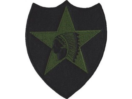 Nášivka Indián 2nd. Infantry Division veľká bojová poľná E-7