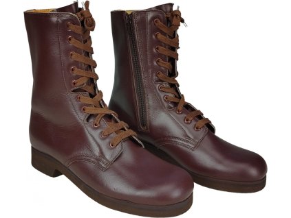 Topánky kožené kanady pre letectvo so zipsom hnedé zimné ČSLA (Stav použité, Vyberte veľkosť 260/27)