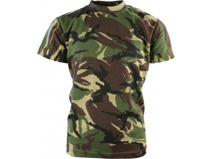 Tričko detské maskovacie DPM woodland Veľká Británia Kombat 170g (Veľkosť 3-4 let)