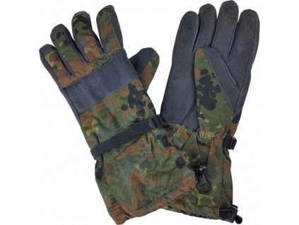 Rukavice BW zimné nepremokavé Flecktarn Bundeswehr originál (Veľkosť 7)