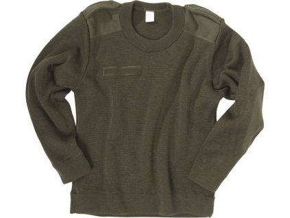 Sveter Commando vlnený Francúzsko olív originál (Vyberte veľkosť 104)