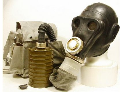 Plynová maska Rusko PRWU pre špecialistov (raketové vojsko) čierna (Veľkosť 2)