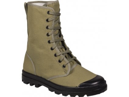 Topánky plátené Commando 9 dierkové Francúzsko Mil-Tec® Oliv (Veľkosť 39EU / 6 UK)