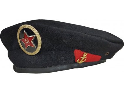 Baret čierny Sovietske námorníctvo ZSSR (Rusko/CCCP) originál (Veľkosť 56)
