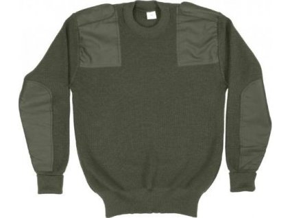 Sveter BW Merino vlna Bundeswehr olív originál (Veľkosť 48/XS)