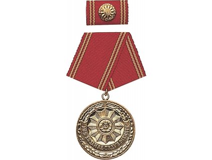 Medaila vyznamenania Za 25 ročnú vernú službu v ozbrojených zložkách Ministerstva vnútra NVA originál