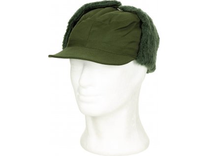 Čiapka zimná ušianka M-59 olív Švédsko originál (Veľkosť 57)