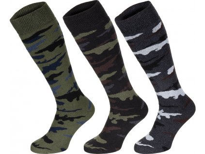 Ponožky vysoké podkolienka Esercito zamaskované balenie 3ks MA-GA®