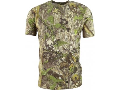 Tričko krátky rukáv poľovnícke 200g/m² English Hedgerow® lesné maskovanie Kombat® Tactical (Vyberte veľkosť S)