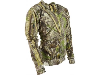 Mikina s kapucňou na zips English Hedgerow® lesné maskovanie Kombat® Tactical (Veľkosť S)