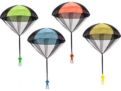 Vojak na padáku detská retro hračka Kombat® Tactical (Farba Modrá)