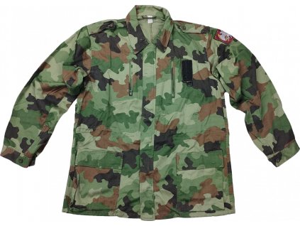 Poľná bunda maskovacia M89 Srbsko originál použitá (Vyberte veľkosť 170/100)