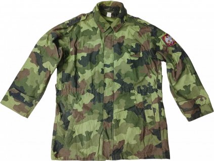 Poľný kabát maskovacia parka bez vložky M89 Srbsko originál (Veľkosť 166/96)