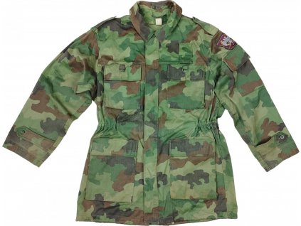 Poľný kabát maskovacia parka para výsadkár M89 Srbsko originál použitý (Vyberte veľkosť 178/100)