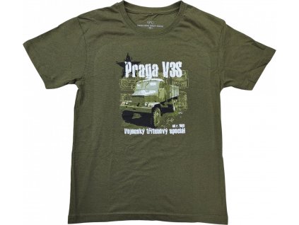 Tričko detské s potlačou Praga V3S špeciál EXC® (Vyberte veľkosť 110)