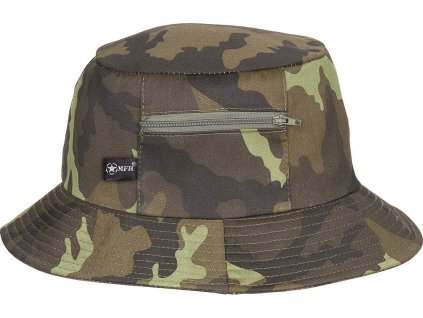 Klobúk Fisher rybársky s vreckom zelená potlač vz.95 R/S AČR MFH® Adventure 10653J (Veľkosť 55/S)
