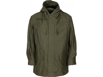 Poľná bunda s kapucňou M64 zelená Belgicko original (Veľkosť 4B (s bobřím ocasem))