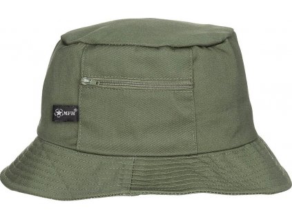 Klobúk Fisher rybársky s vreckom OD Green zelený MFH® Adventure 10653B (Veľkosť 55/S)