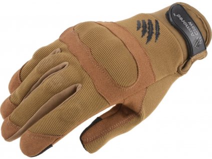 Taktické rukavice s chráničmi hnedej Armored Claw® Shield Flex™ Tan