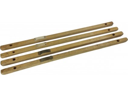 Drevené tyče pre konštrukciu poľného skladacieho lehátka WWII US originál použité