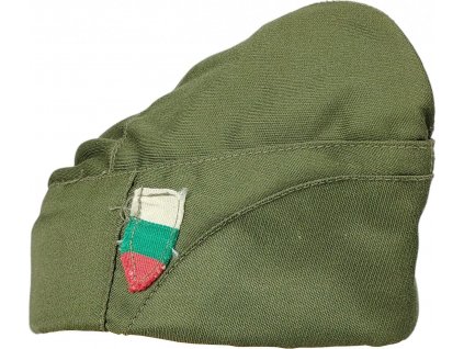 Lodička zelená vojenská čiapka Garrison Cap Olive Green Bulharsko originál (Veľkosť 55)