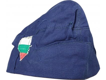 Lodička modrá vojenská čiapka Garrison Cap Blue Bulharsko originál (Veľkosť 57)