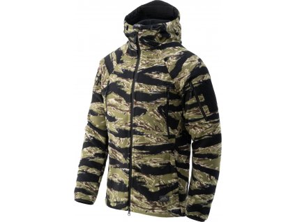 Bunda s kapucňou Patriot Jacket Mk 2 Hybrid Fleece Tiger Stripe Helikon-Tex® BL-PJ2-FH-62 (Veľkosť XS)