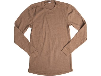 Tričko BW dlhý rukáv so zníženou horľavosťou Aramid® Bundeswehr hnedé originál (Veľkosť M (48/50) použité)