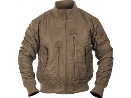 Bunda pilotná hnedá US Tactical Flight Jacket Mil-Tec® Dark Coyote (Veľkosť S)