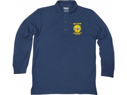 Tričko dlhý rukáv s golierom modré 405th AFSB Gildan® US ARMY originál (Veľkosť S)