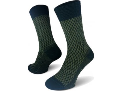 Ponožky tmavo zelené Termo antibakteriálne Merino vlna ARTIPEL