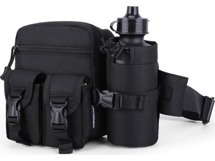 Taška do pása oblička s fľašou čierna Pioneer Black Kombat® Tactical