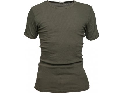 Tričko bavlnené rebrované BH Bundesheer Rakúsko zelené originál použité