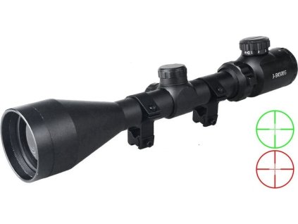 Puškohľad 3-9 x 50 EG zoom Rifle Scope montáž 11 mm podsvietený kríž