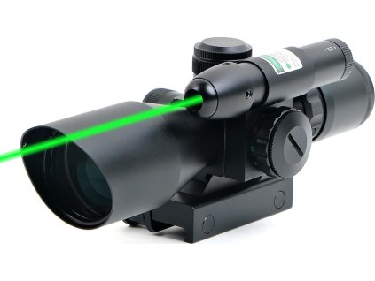 Taktický puškohľad s laserom LS 2,5-10 x 40E podsvietený kríž