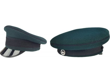 Čiapka brigadýrka Rifle Green pechotný pluk strelcov The Rifles and The Royal Yeomanry Veľká Británia originál (Veľkosť 56 (7) s odznakem a podbradníkem)