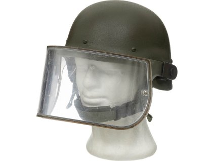 Helma kevlarová balistická prilba so sklopným zorníkom SEPT2 Taliansko originál použitá (Veľkosť 56-58)