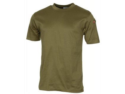 Tričko krátky rukáv bavlnené s nášivkou SUISSE Švajčiarsko originál použité (Veľkosť 48)