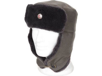 Čiapky zimné baranice vojakov ušianka šedá NVA DDR originál (Vyberte veľkosť 56)